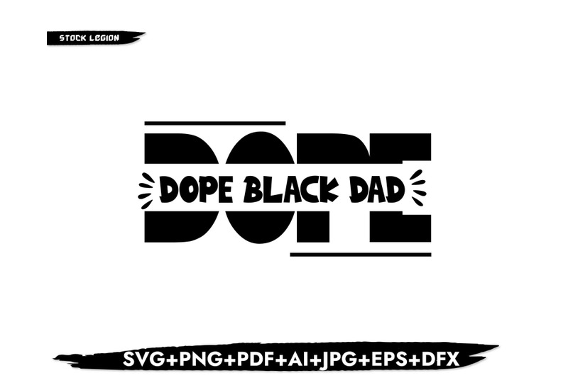 dope-black-dad-svg