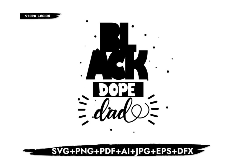 black-dope-dad-svg