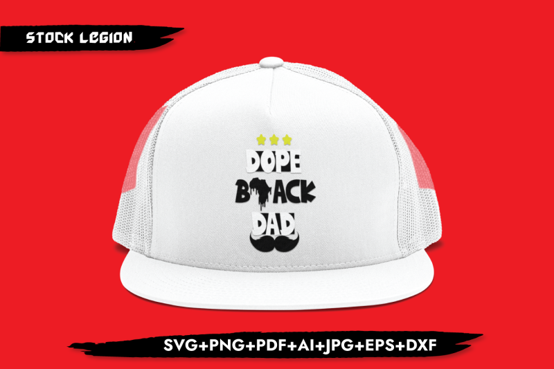 dope-black-dad-stars-svg