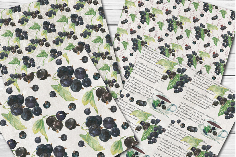 black-currant-watercolor-seamless-patterns