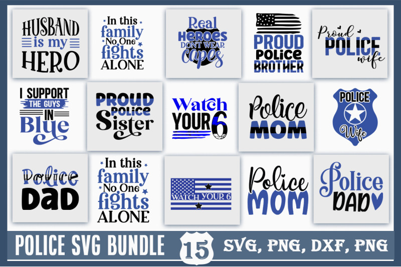 police-svg-bundle