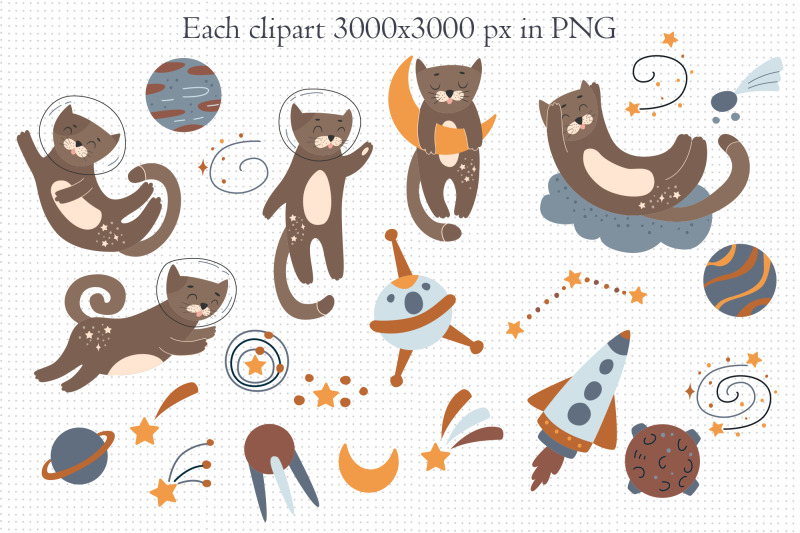 space-cat-clipart-space-seamless-pattern-outerspace-cute-cat-prints
