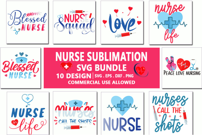 nurse-sublimation-svg-bundle