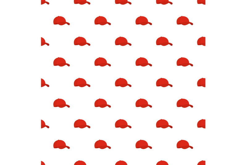 red-baseball-cap-pattern-seamless