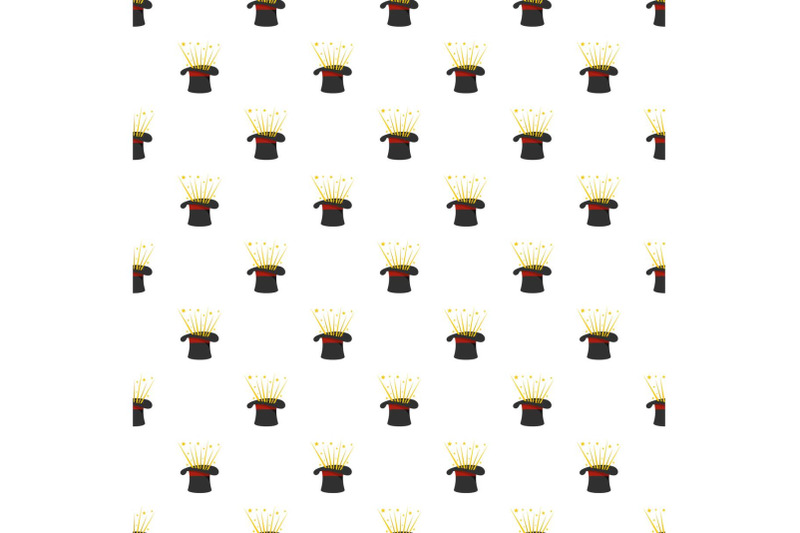 hat-and-firework-pattern-seamless