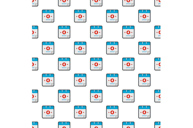 calendar-fourth-july-pattern-seamless