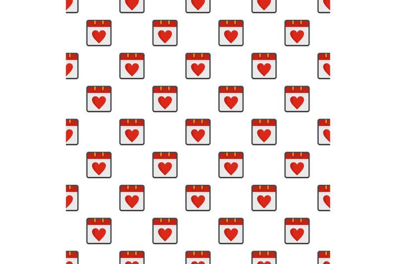 calendar-valentine-day-pattern-seamless