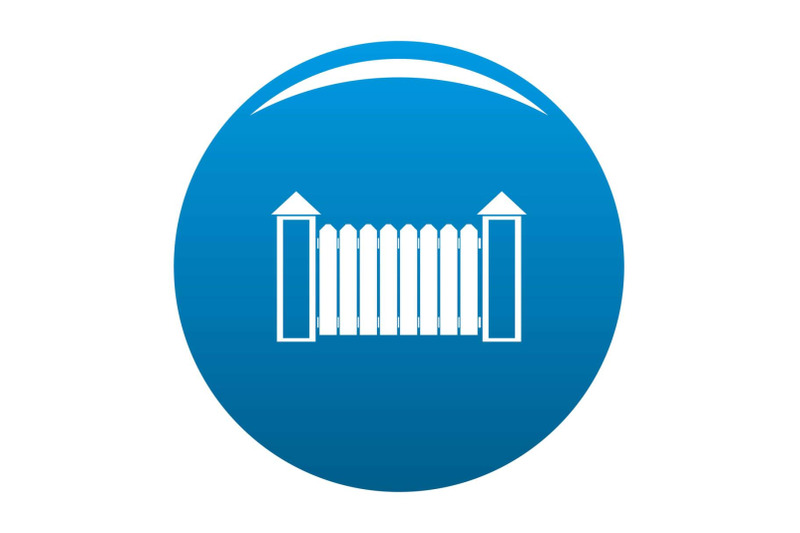 fence-with-turret-icon-blue-vector