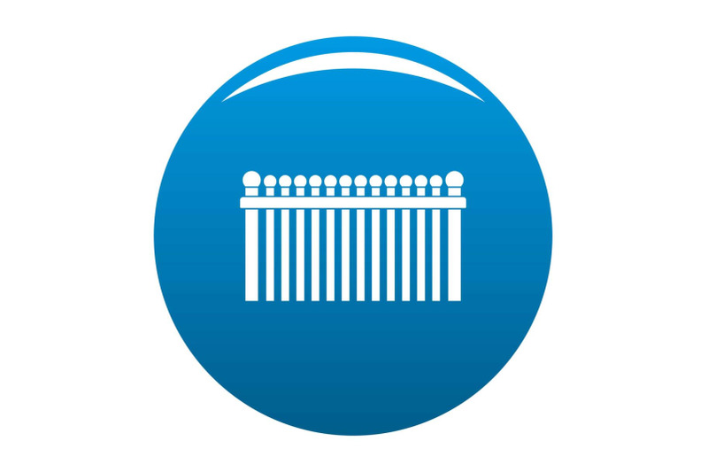 fence-with-ball-icon-blue-vector