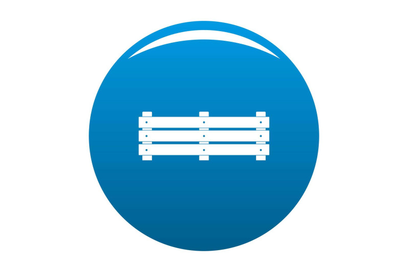 wide-fence-icon-blue-vector