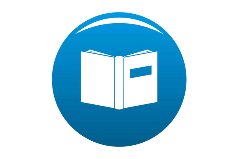book-inverted-icon-blue-vector