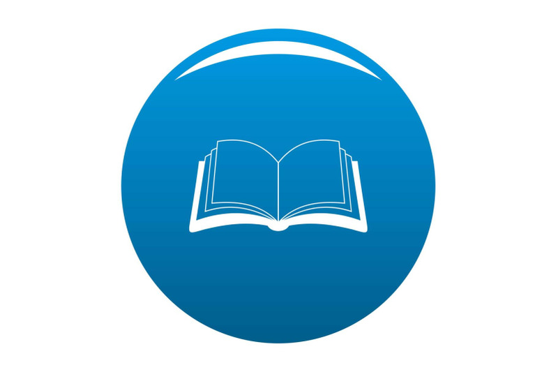 book-information-icon-blue-vector