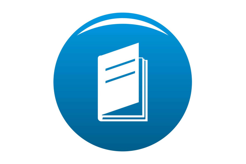 book-ajar-icon-blue-vector