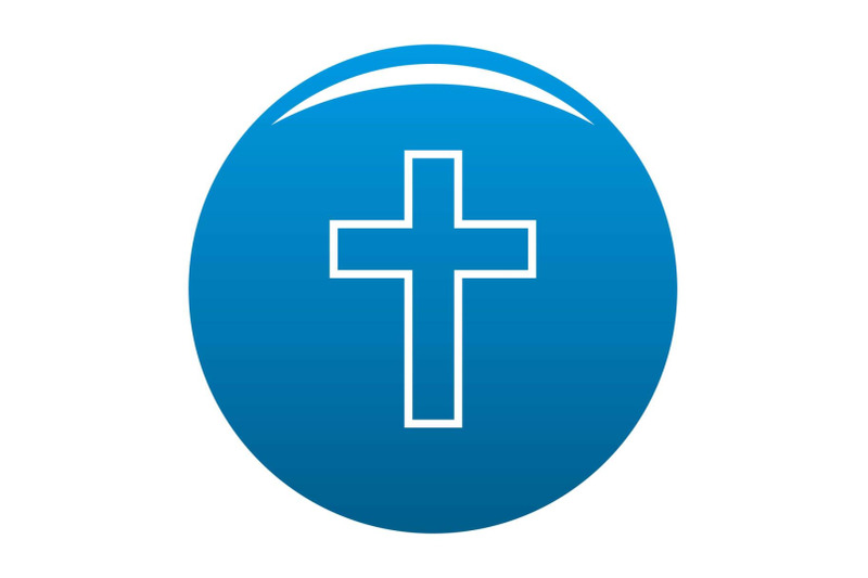 catholic-cross-icon-blue-vector