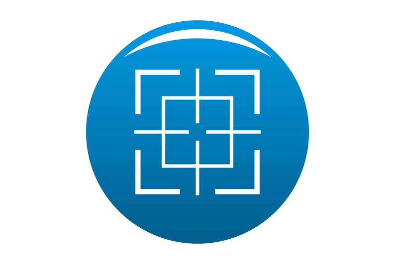 square-target-icon-blue-vector