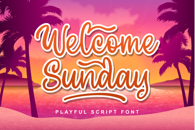 welcome-sunday-playful-script