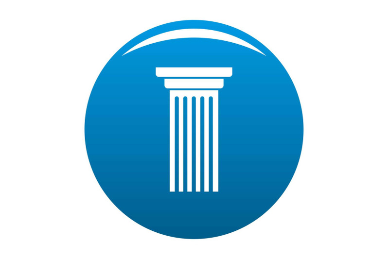 italian-column-icon-blue-vector