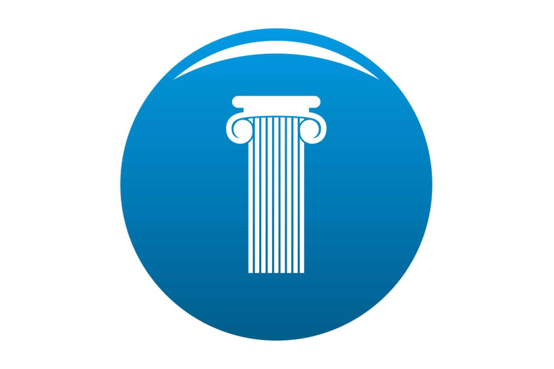 roman-column-icon-blue-vector