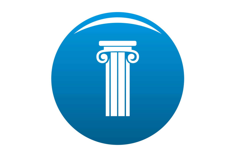 french-column-icon-blue-vector