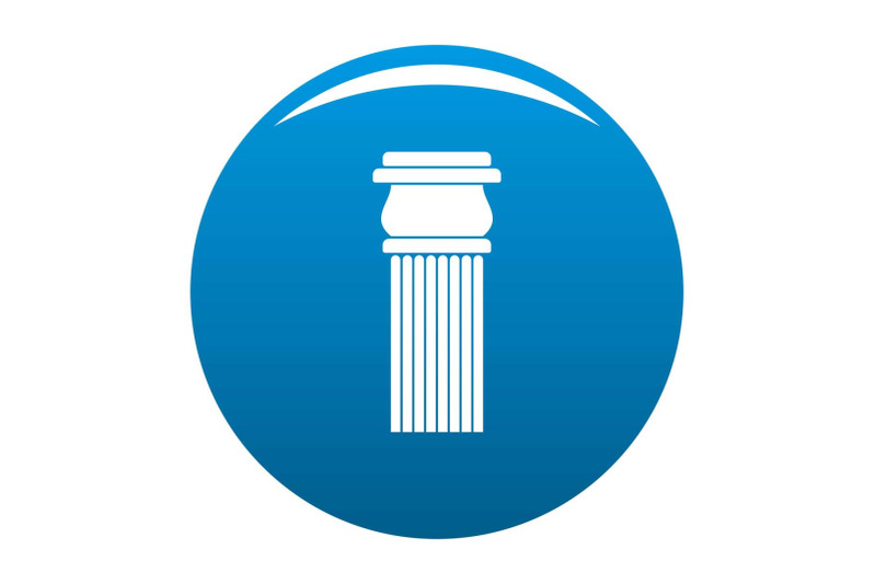 stone-column-icon-blue-vector