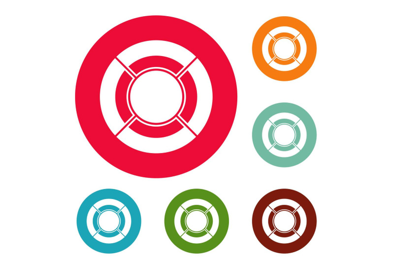 circle-graph-icons-circle-set-vector