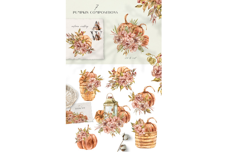 sale-watercolor-pumpkin-season-set