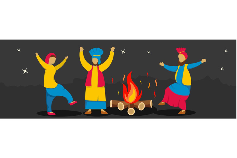 lohri-banner-flat-style