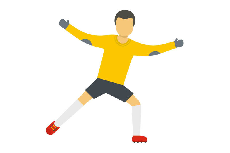 goalkeeper-icon-flat-style