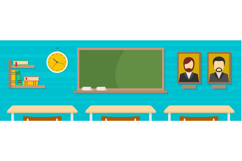 classroom-banner-flat-style