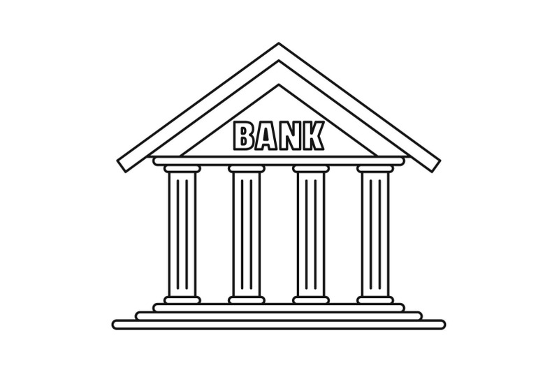 bank-icon-outline-style