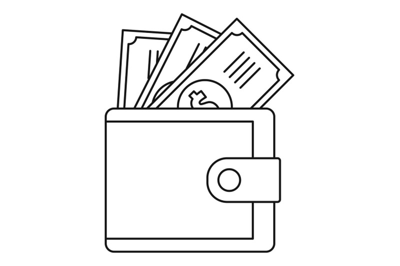 wallet-icon-outline-style