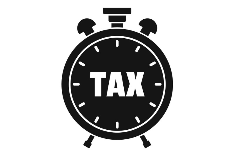 time-tax-icon-simple-style