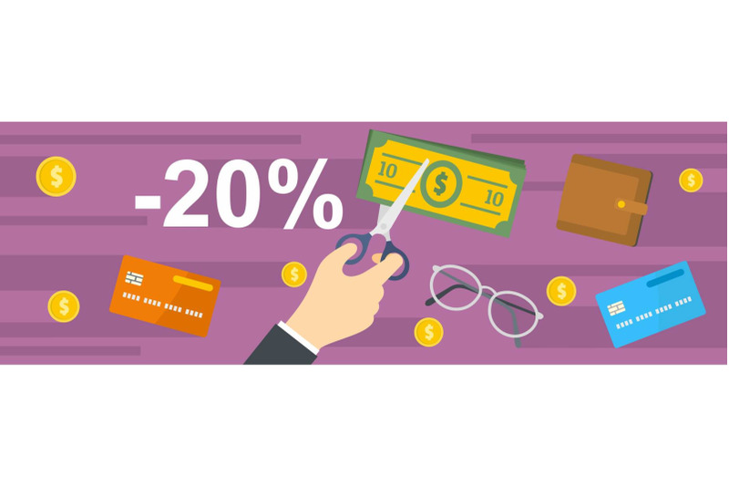money-for-tax-banner-flat-style