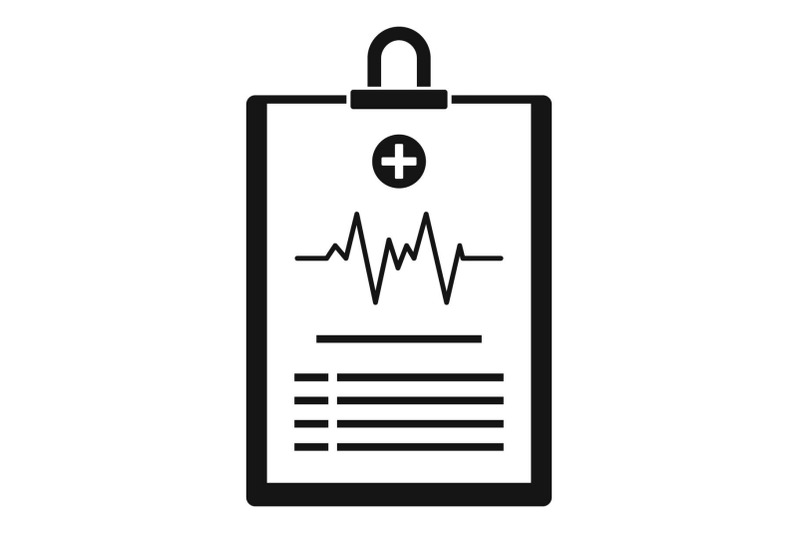 cardiogram-on-tablet-icon-simple-style