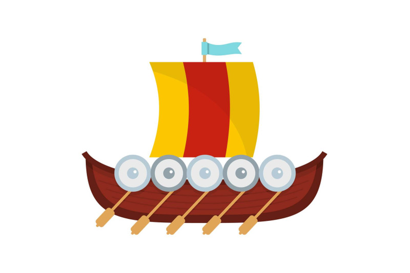 viking-boat-icon-flat-style