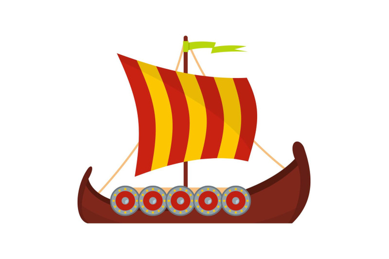 scandinavian-ship-icon-flat-style