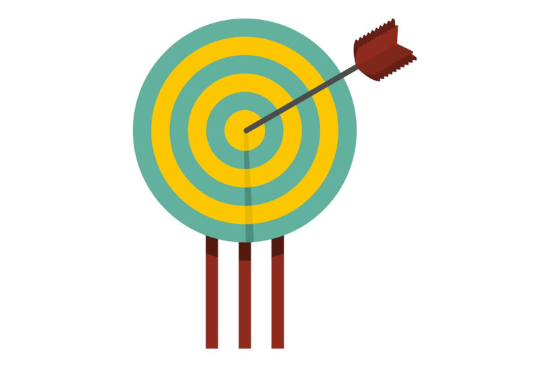 arrow-in-target-icon-flat-style