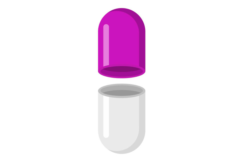 empty-capsule-icon-cartoon-style