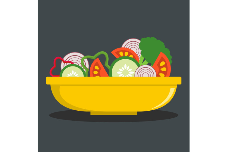 fresh-salad-icon-flat-style