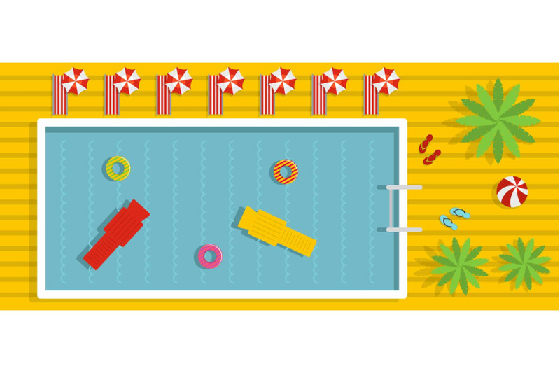 pool-banner-flat-style