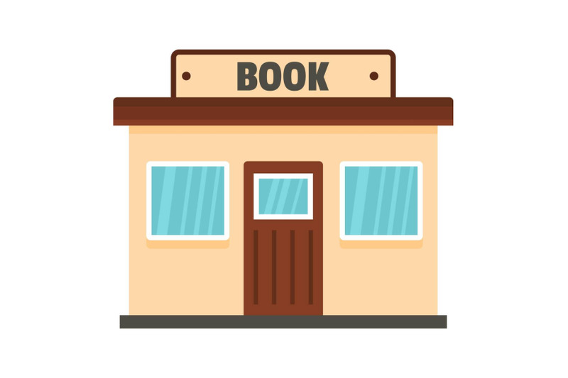 book-shop-icon-flat-style