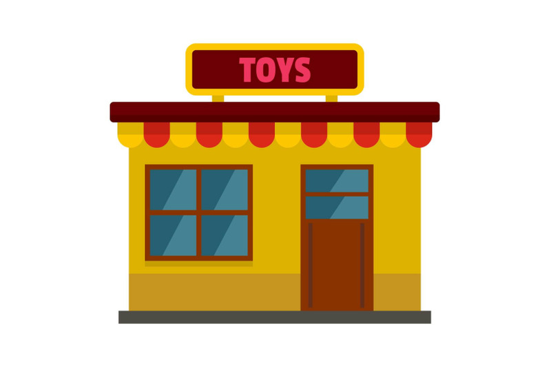 toy-shop-icon-flat-style