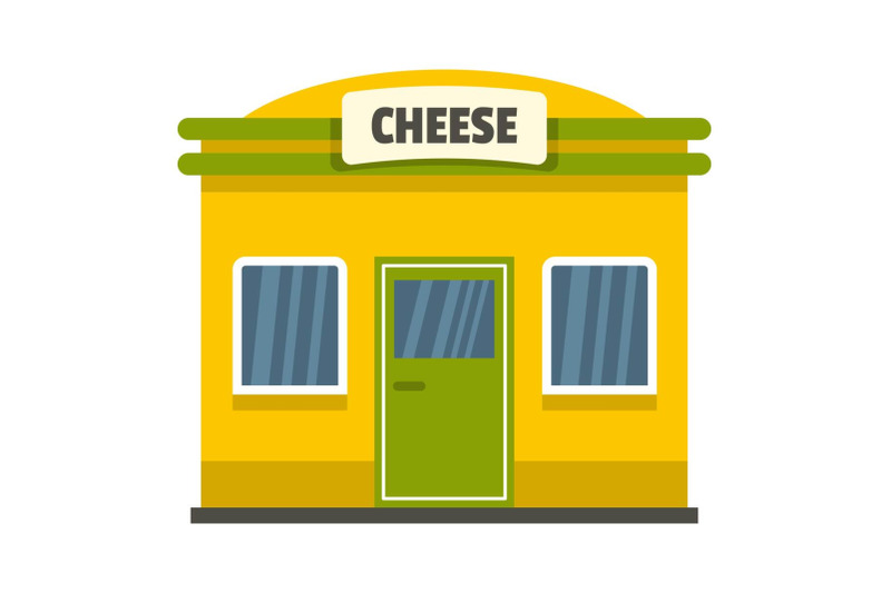 cheese-shop-icon-flat-style