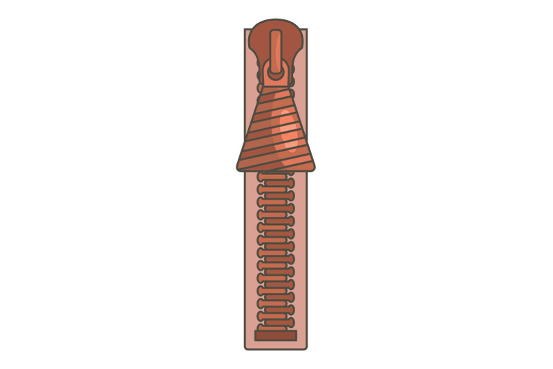 lock-zip-icon-cartoon-style