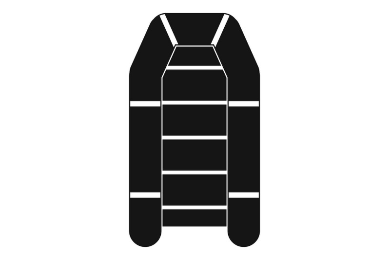 rubber-boat-icon-simple-style