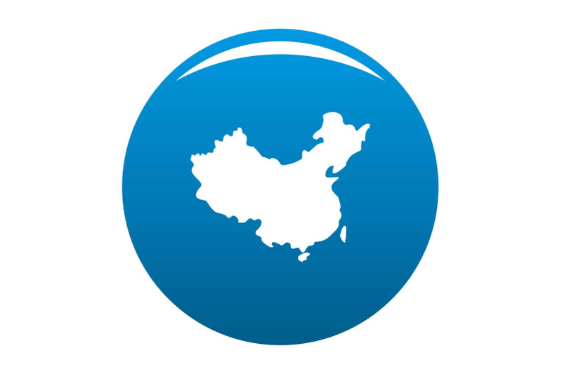 china-map-icon-blue-vector