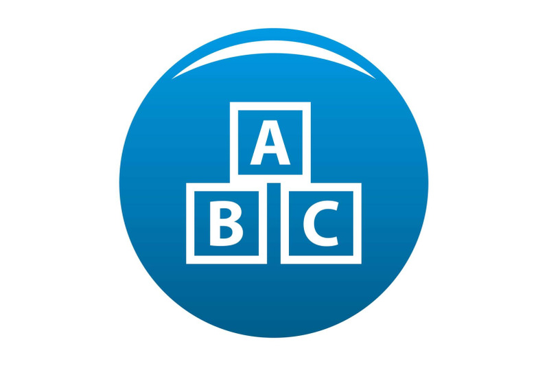education-abc-blocks-icon-blue-vector