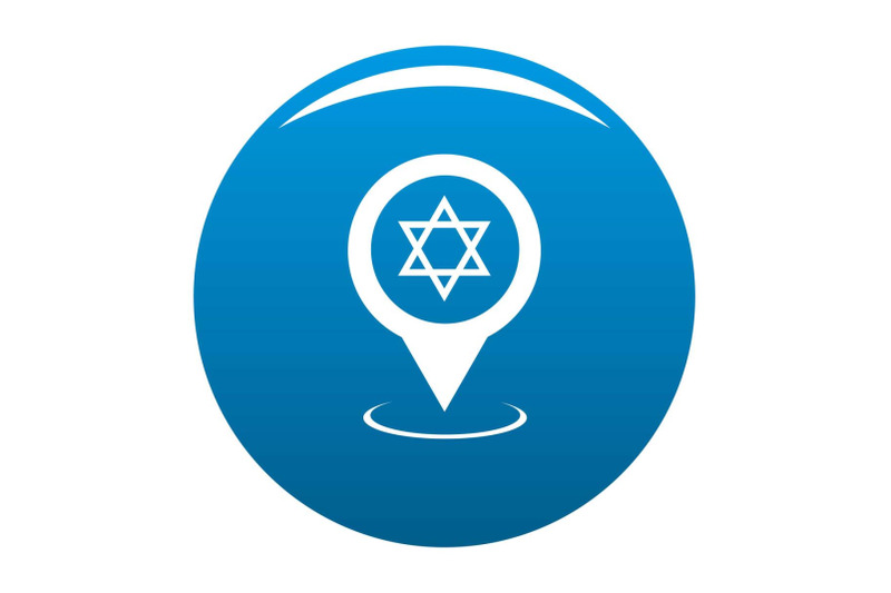 synagogue-map-pointer-icon-blue-vector