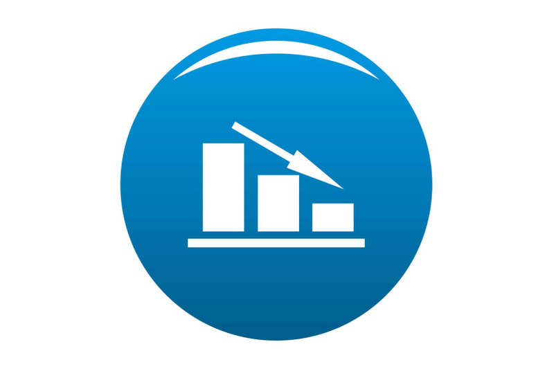 down-chart-icon-blue-vector