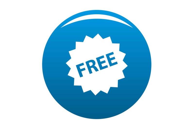 free-sign-icon-blue-vector